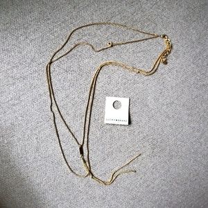 Lucky Brand Gold Lariat Necklace